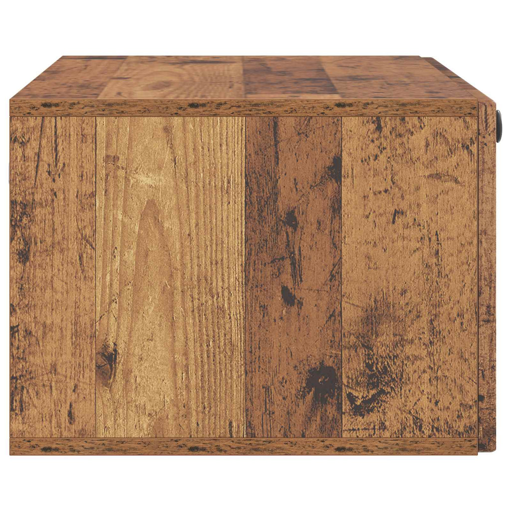 vidaXL Szafka RTV montowana na ścianie Stare drewno 78,5 x 41 x 30 cm