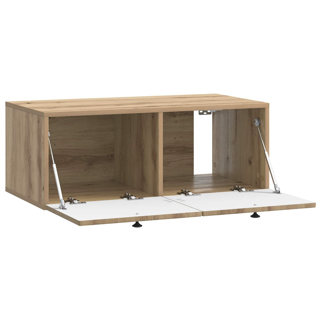 vidaXL Szafka RTV montowana na ścianie Dąb artisan 78,5 x 41 x 30 cm