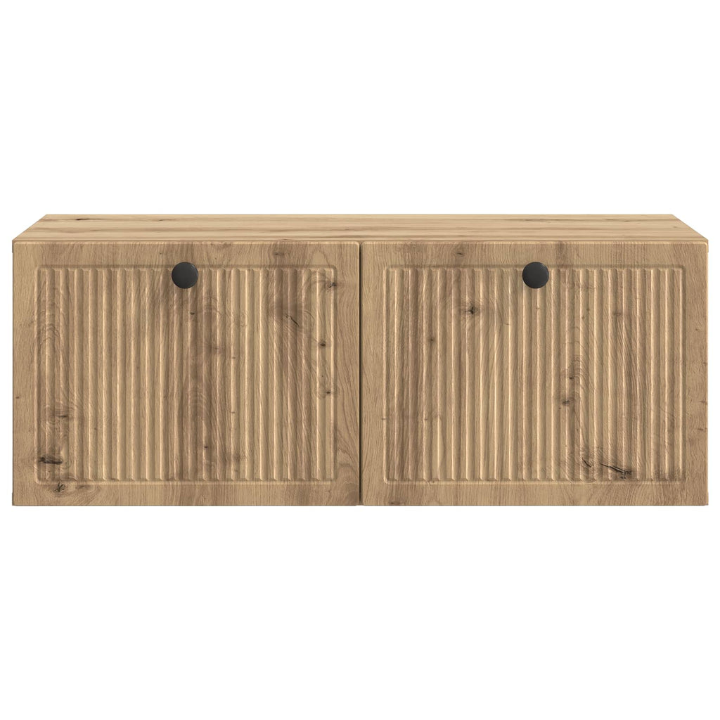vidaXL Szafka RTV montowana na ścianie Dąb artisan 78,5 x 41 x 30 cm