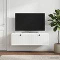 vidaXL Szafka RTV montowana na ścianie Biały 98 x 41 x 30 cm