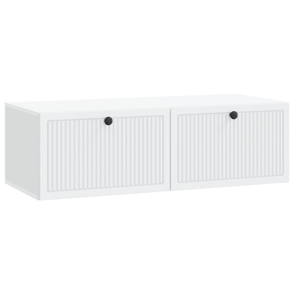 vidaXL Szafka RTV montowana na ścianie Biały 98 x 41 x 30 cm