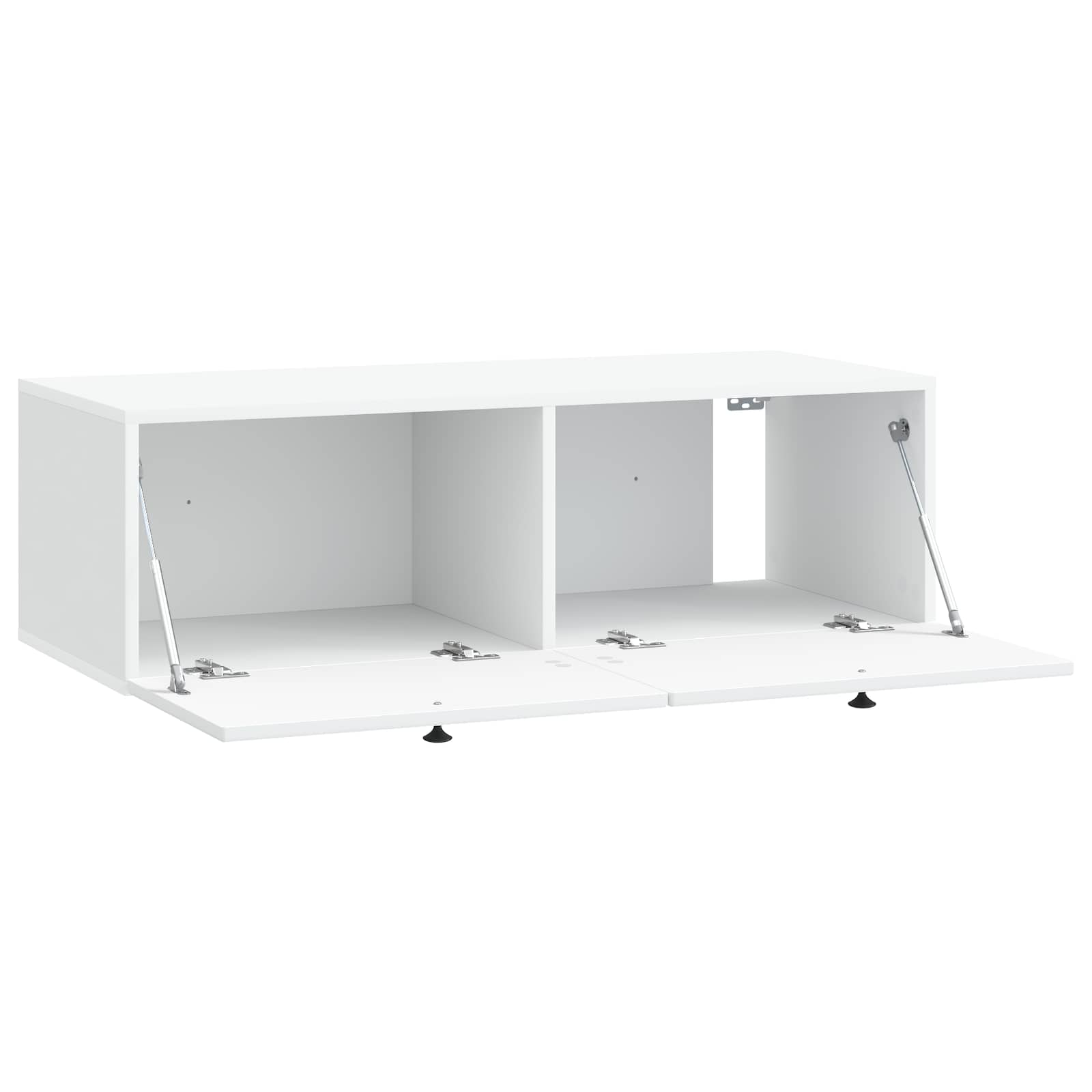 vidaXL Szafka RTV montowana na ścianie Biały 98 x 41 x 30 cm