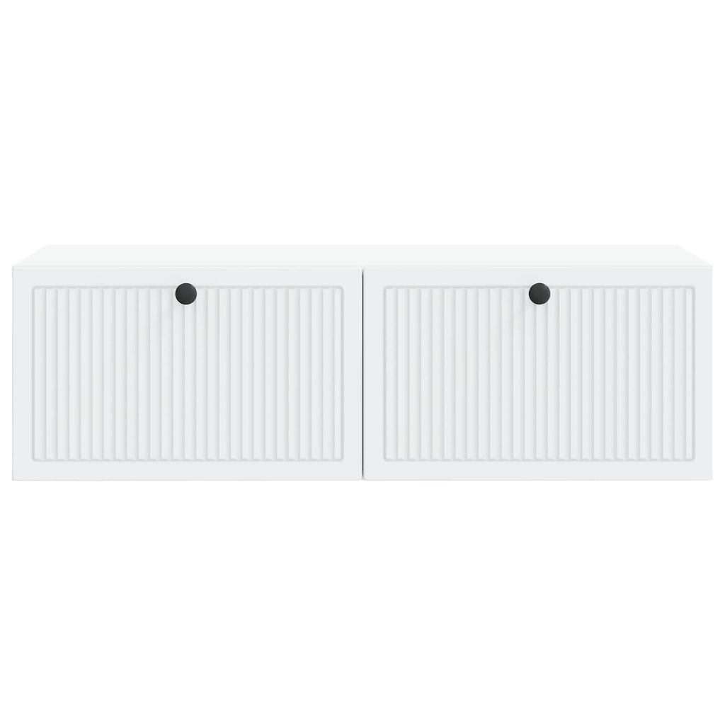 vidaXL Szafka RTV montowana na ścianie Biały 98 x 41 x 30 cm