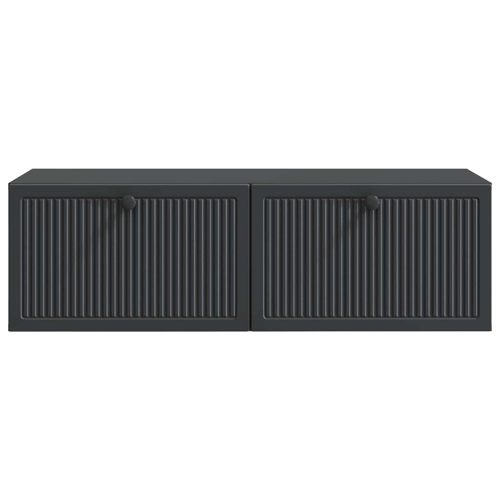 vidaXL Szafka RTV montowana na ścianie Czarny 98 x 41 x 30 cm