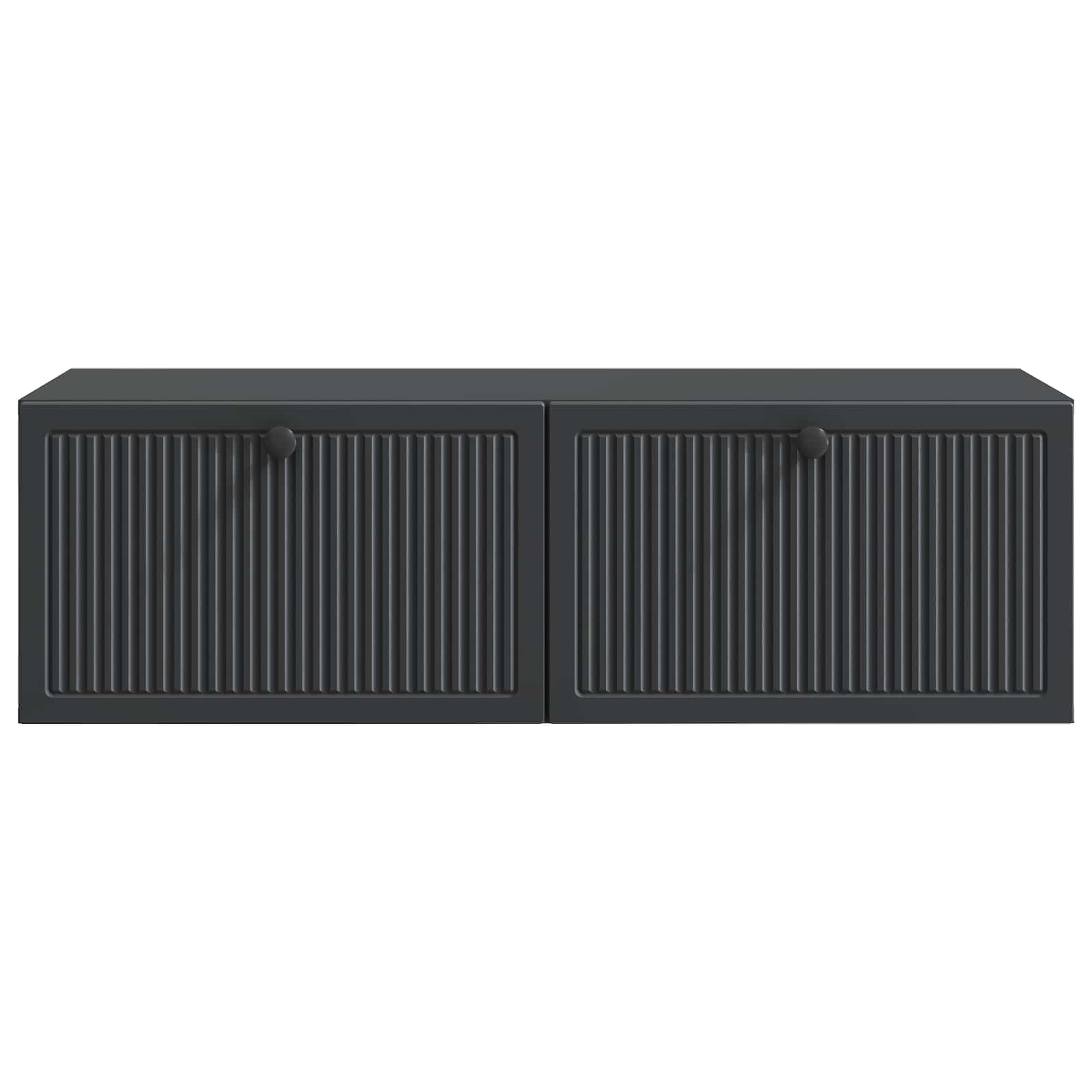 vidaXL Szafka RTV montowana na ścianie Czarny 98 x 41 x 30 cm