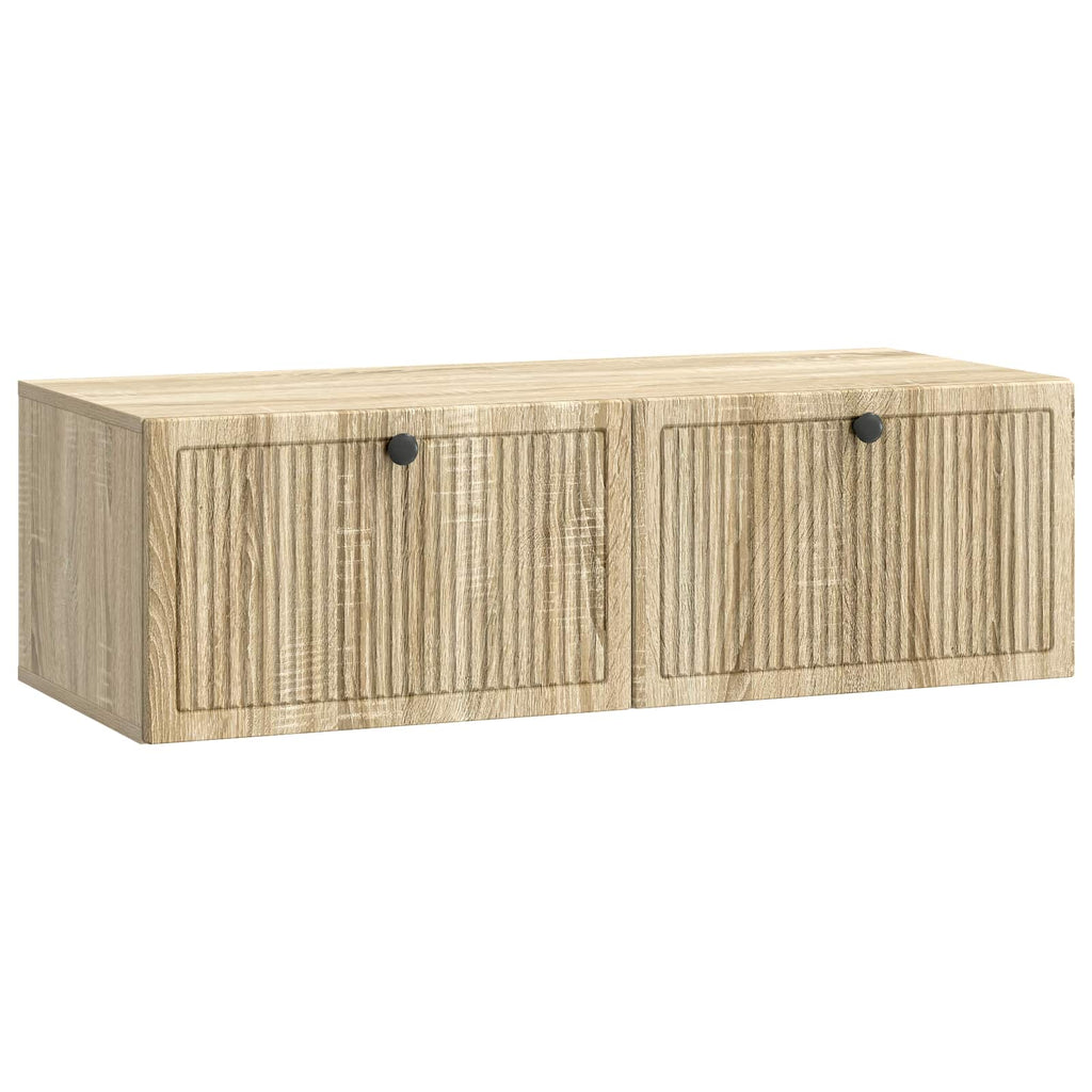 vidaXL Szafka RTV montowana na ścianie dąb Sonoma 98 x 41 x 30 cm