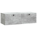 vidaXL Szafka RTV montowana na ścianie Betonowy szary 98 x 41 x 30 cm
