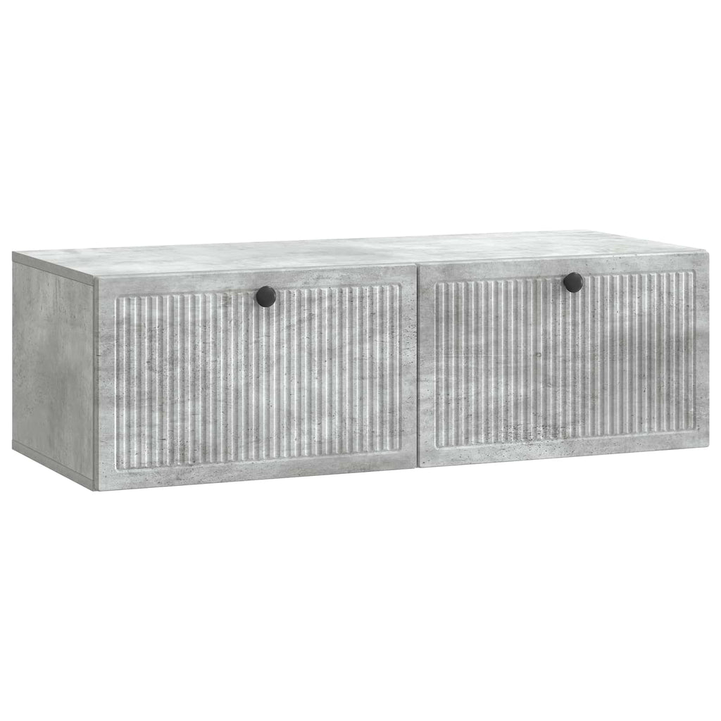 vidaXL Szafka RTV montowana na ścianie Betonowy szary 98 x 41 x 30 cm