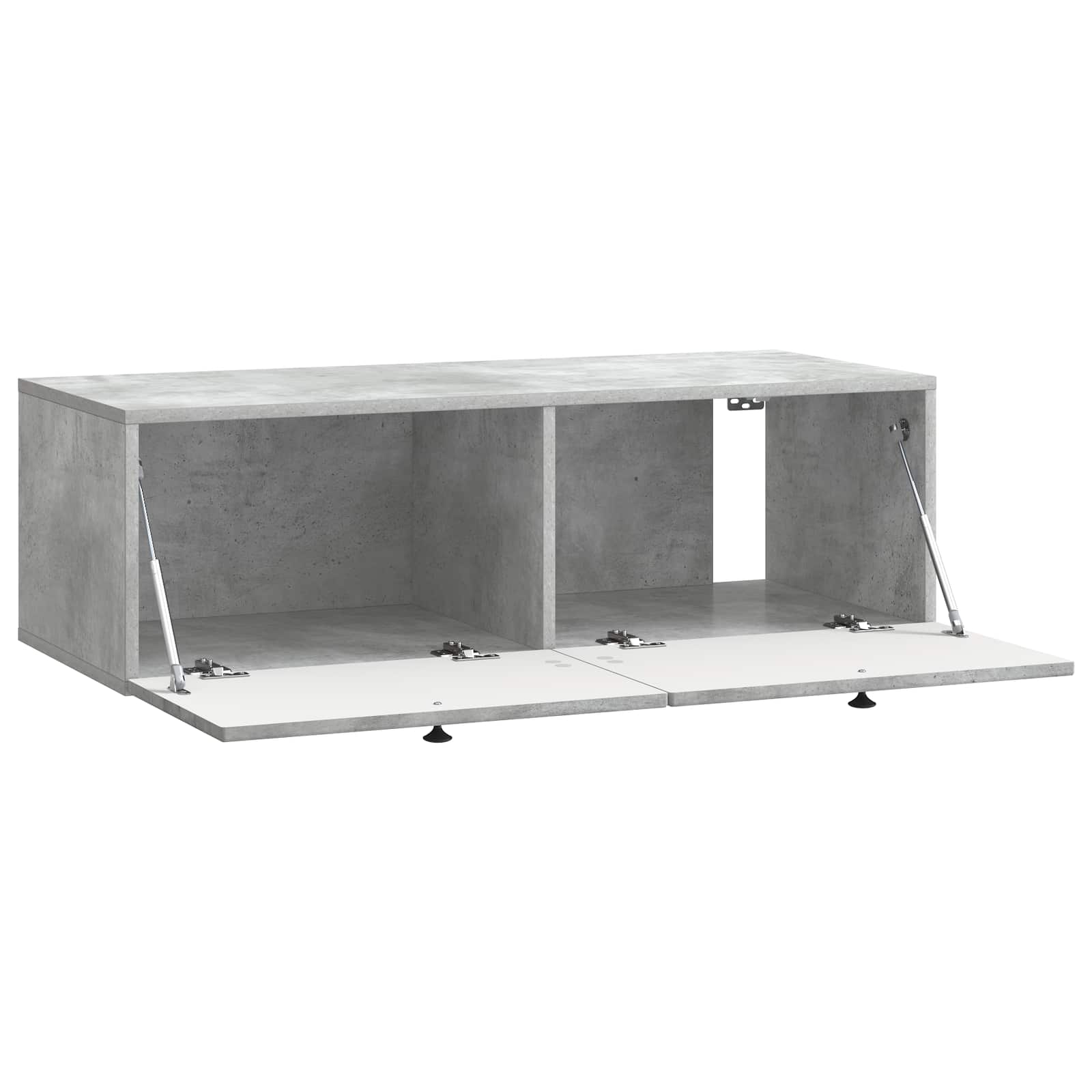 vidaXL Szafka RTV montowana na ścianie Betonowy szary 98 x 41 x 30 cm