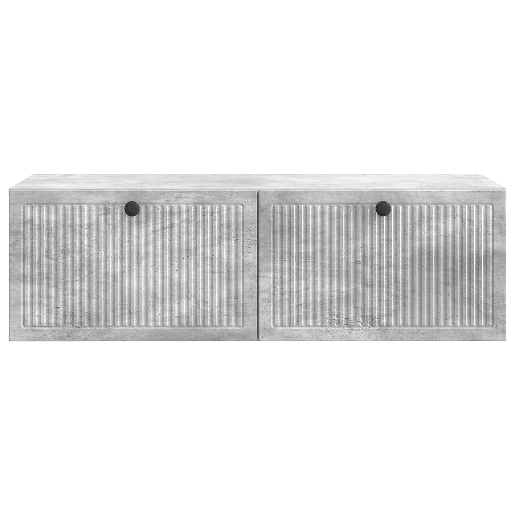 vidaXL Szafka RTV montowana na ścianie Betonowy szary 98 x 41 x 30 cm