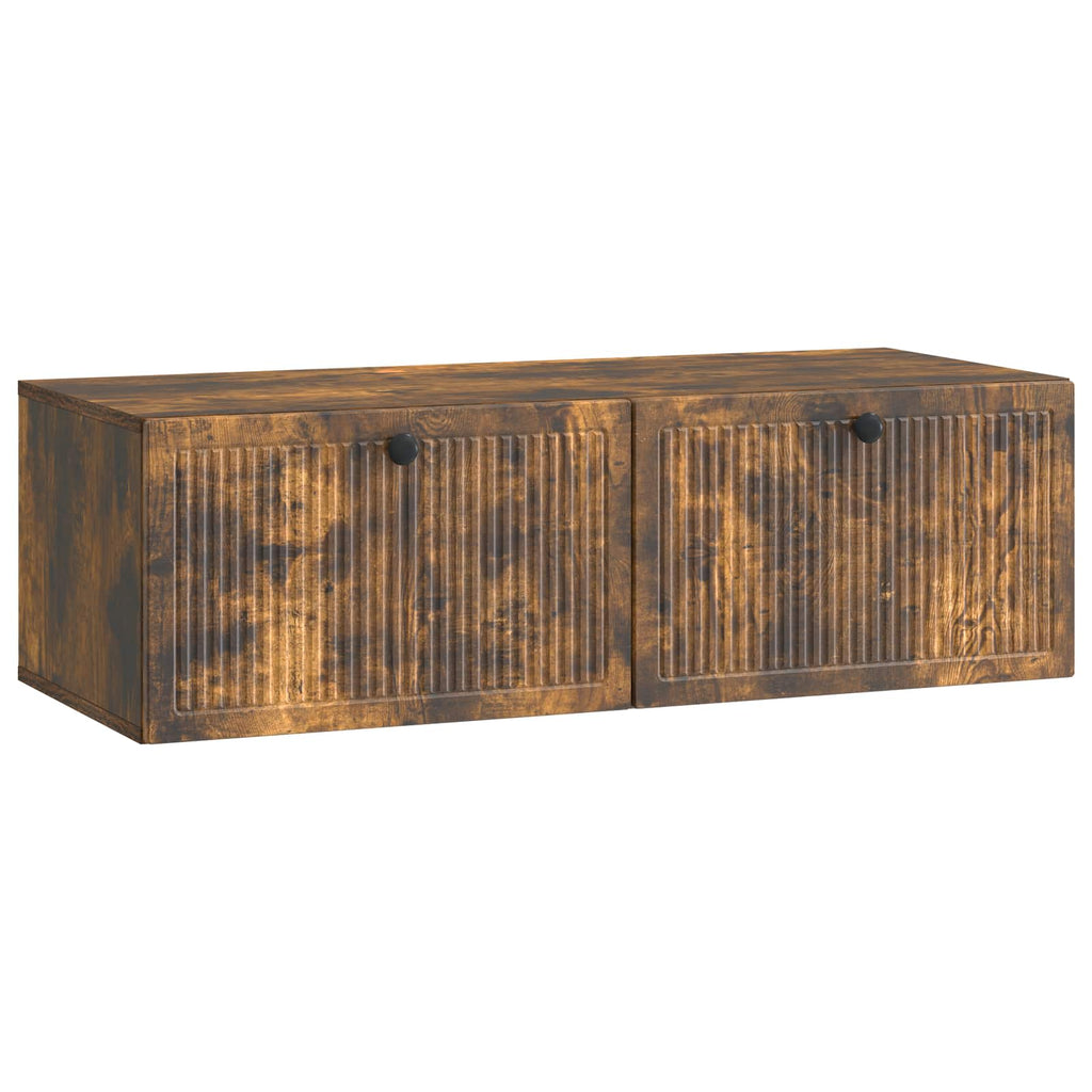 vidaXL Szafka RTV montowana na ścianie Dąb wędzony 98 x 41 x 30 cm