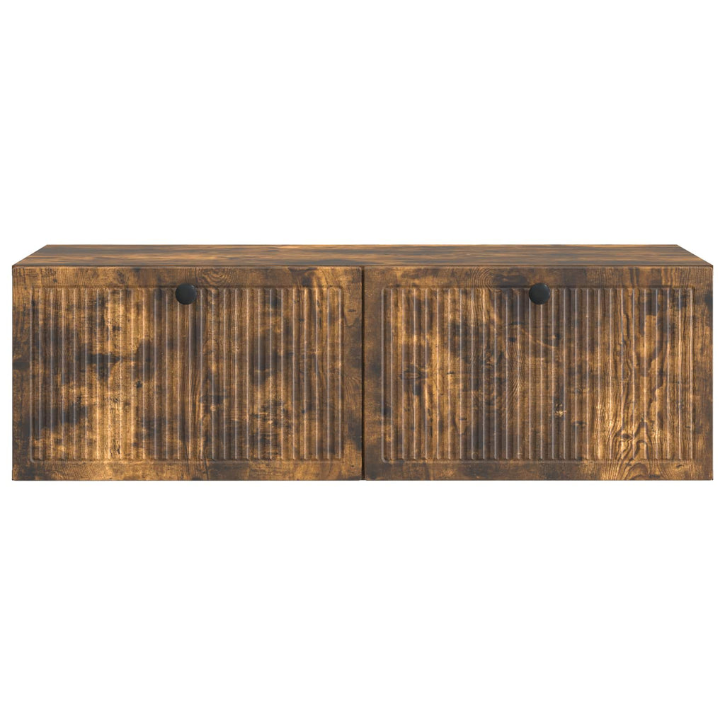 vidaXL Szafka RTV montowana na ścianie Dąb wędzony 98 x 41 x 30 cm