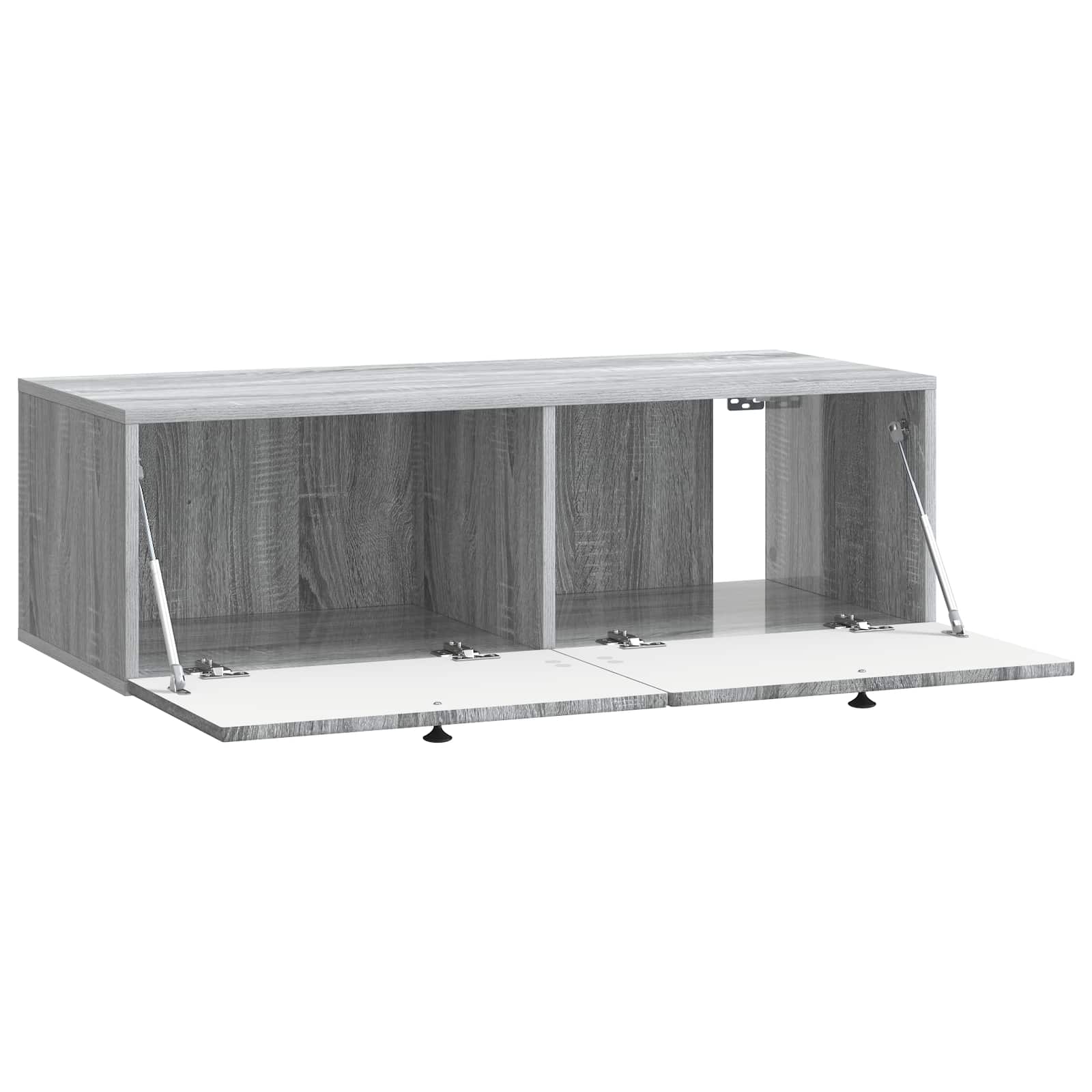 vidaXL Szafka RTV montowana na ścianie Szary Sonoma 98 x 41 x 30 cm