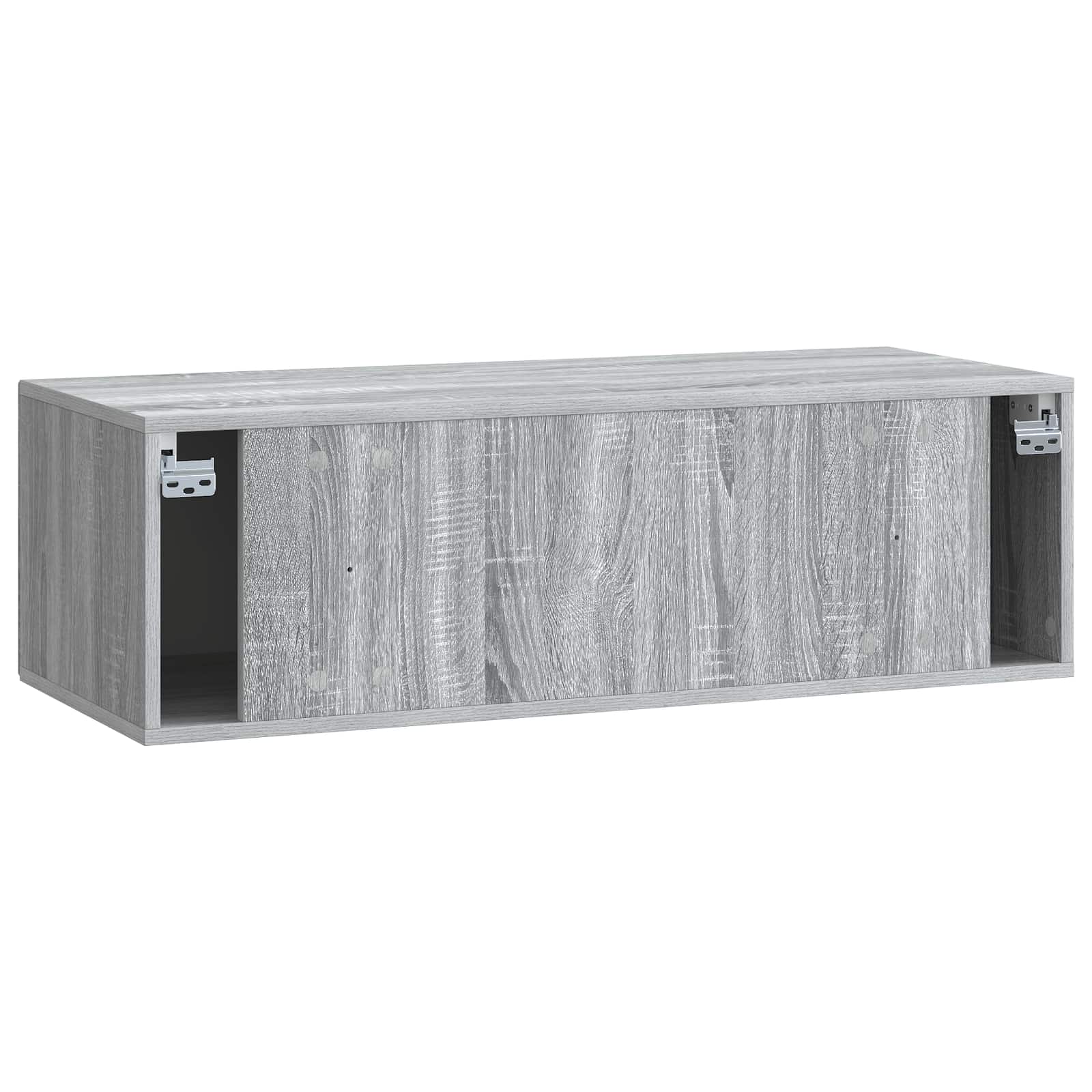 vidaXL Szafka RTV montowana na ścianie Szary Sonoma 98 x 41 x 30 cm