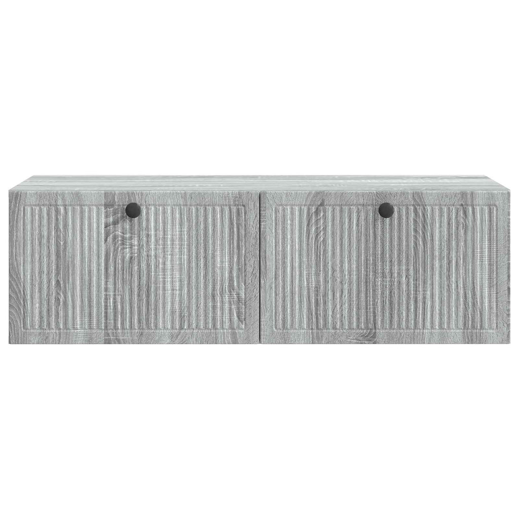 vidaXL Szafka RTV montowana na ścianie Szary Sonoma 98 x 41 x 30 cm