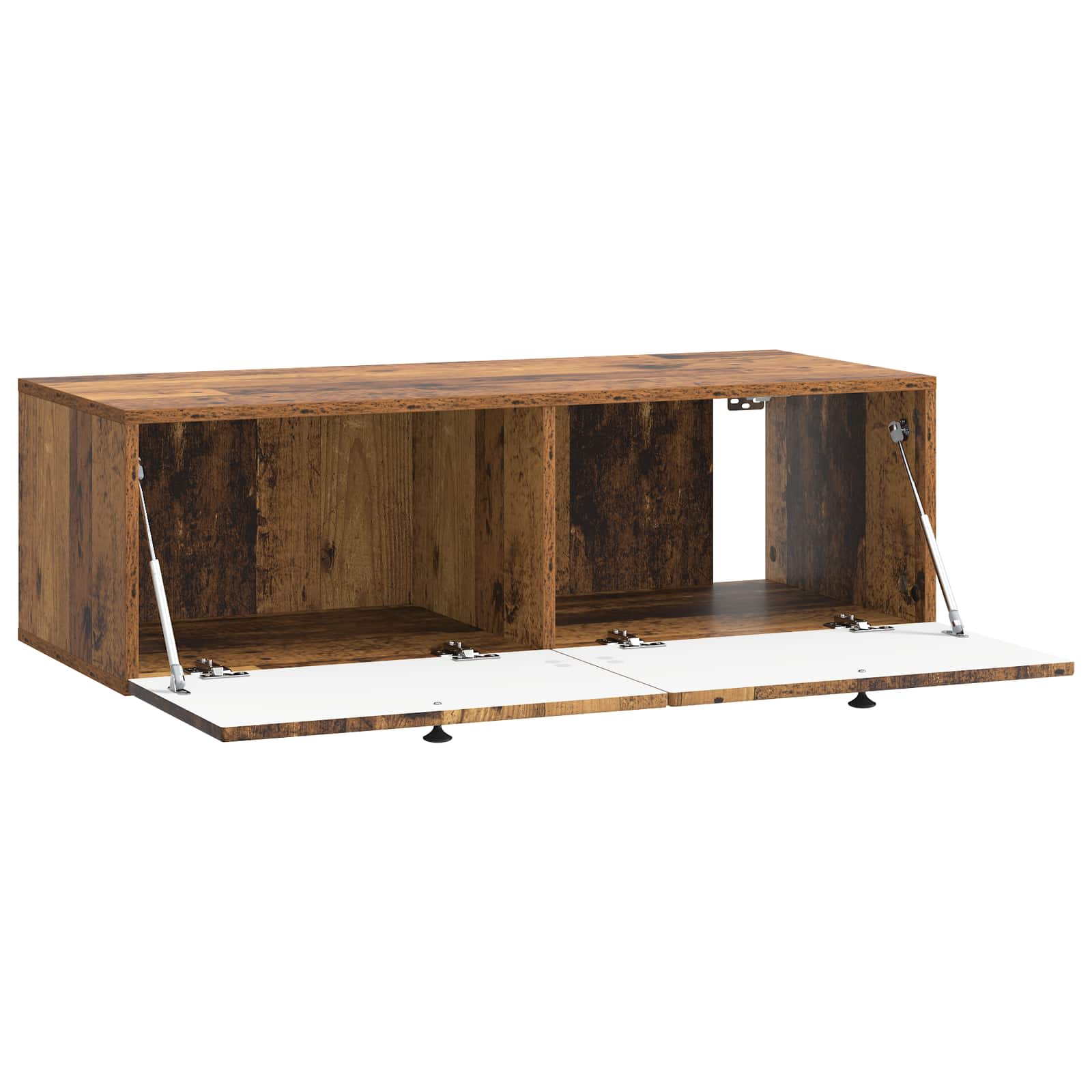 vidaXL Szafka RTV montowana na ścianie Stare drewno 98 x 41 x 30 cm