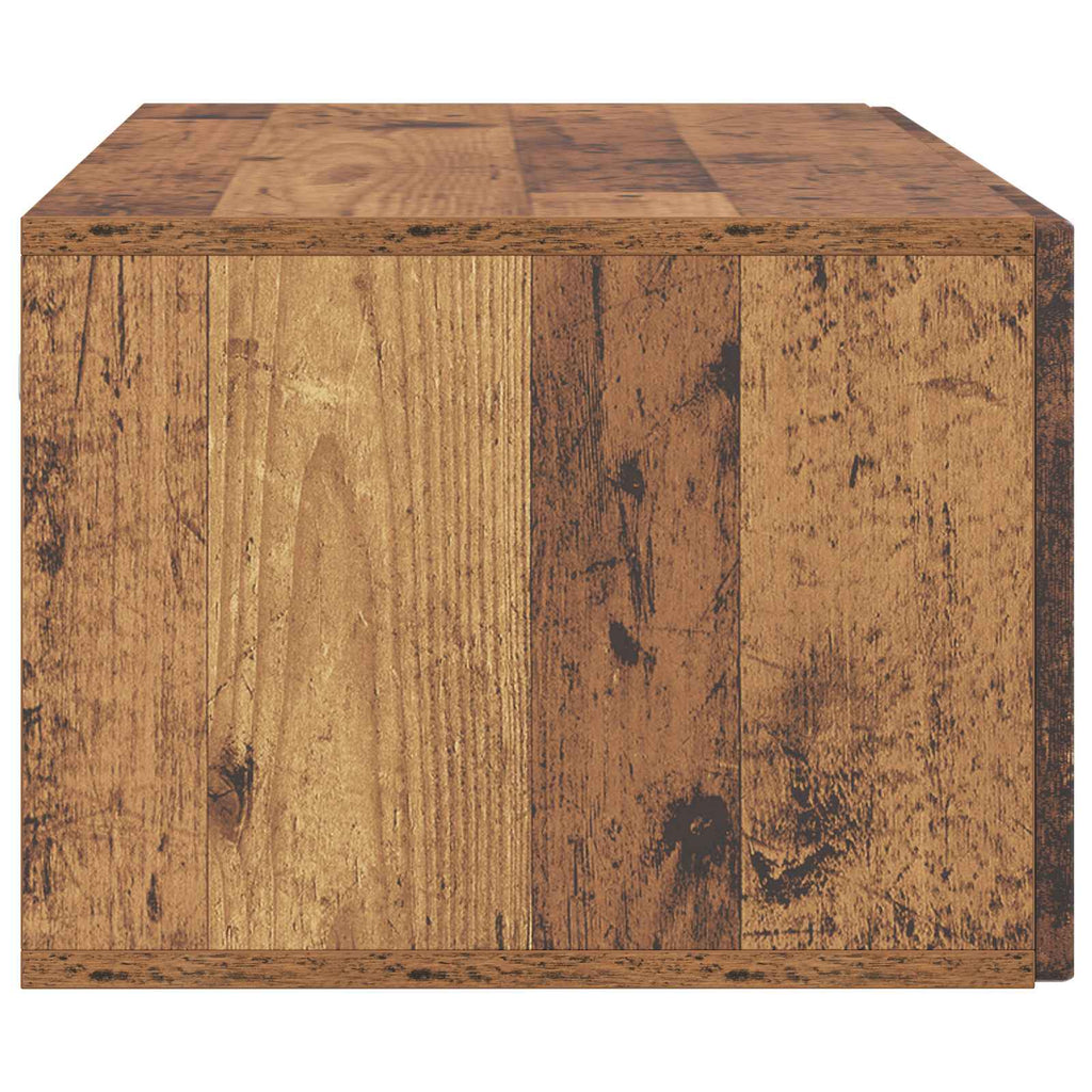 vidaXL Szafka RTV montowana na ścianie Stare drewno 98 x 41 x 30 cm