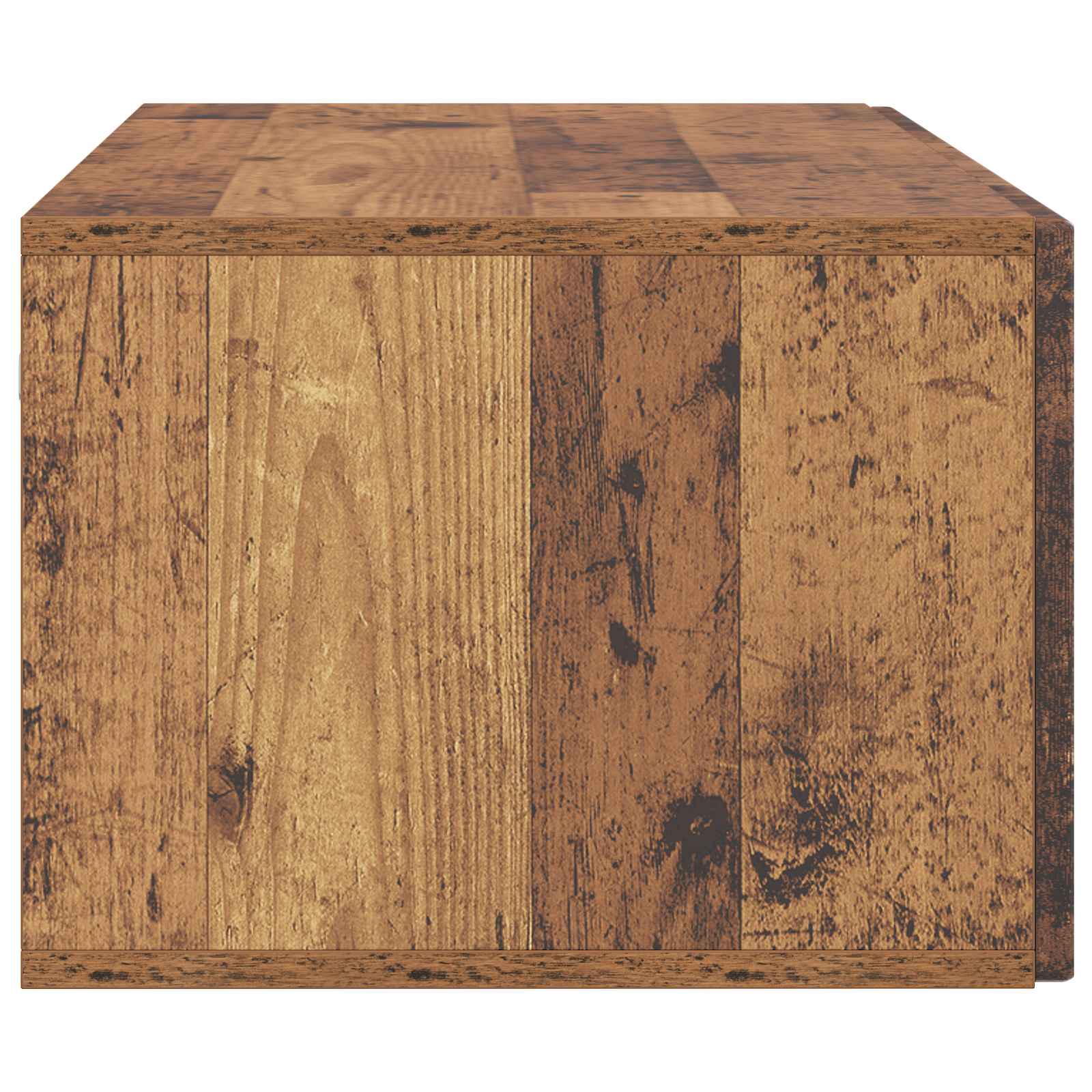 vidaXL Szafka RTV montowana na ścianie Stare drewno 98 x 41 x 30 cm