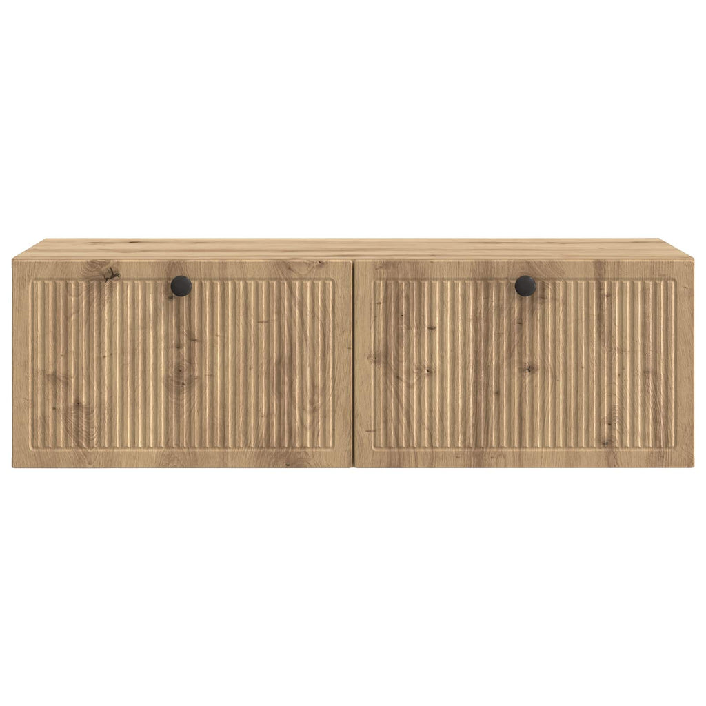 vidaXL Szafka RTV montowana na ścianie Dąb artisan 98 x 41 x 30 cm