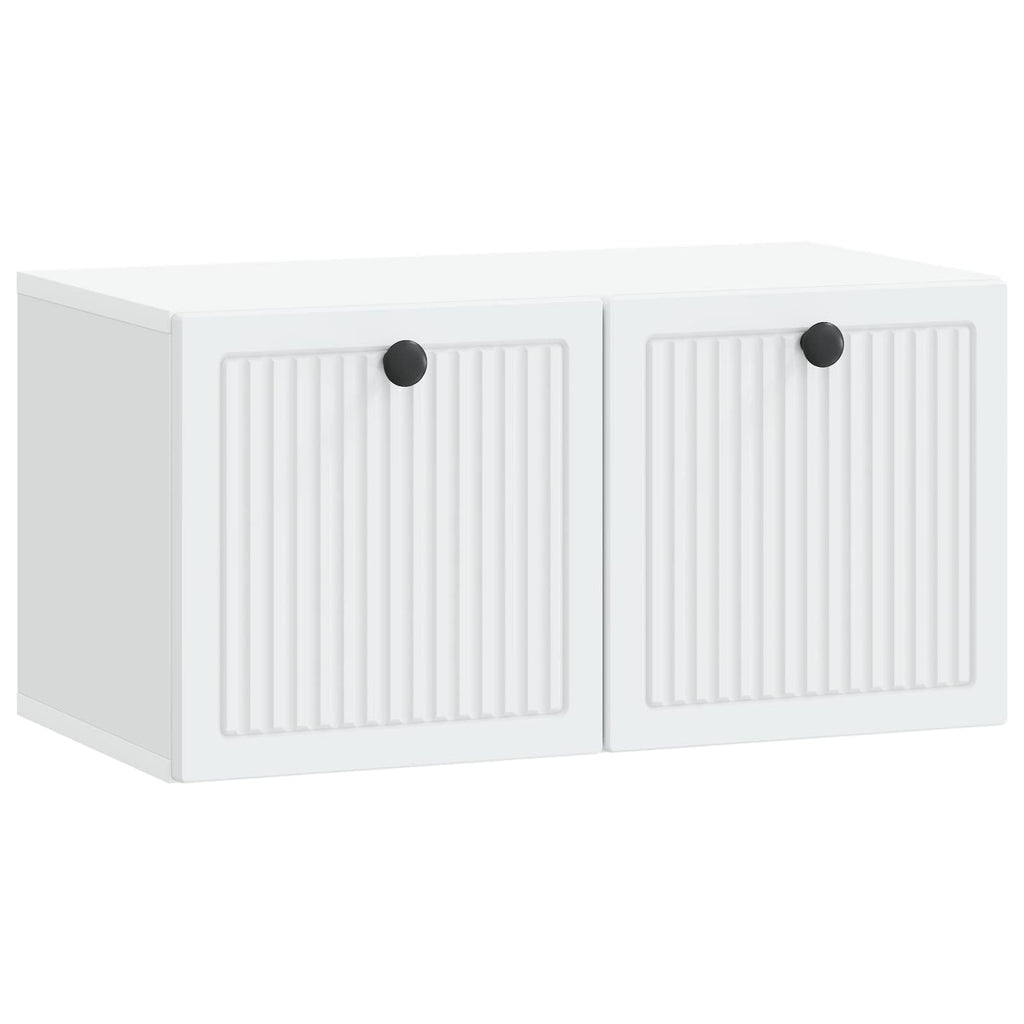 vidaXL Szafka RTV montowana na ścianie Biały 59,5 x 31 x 30 cm