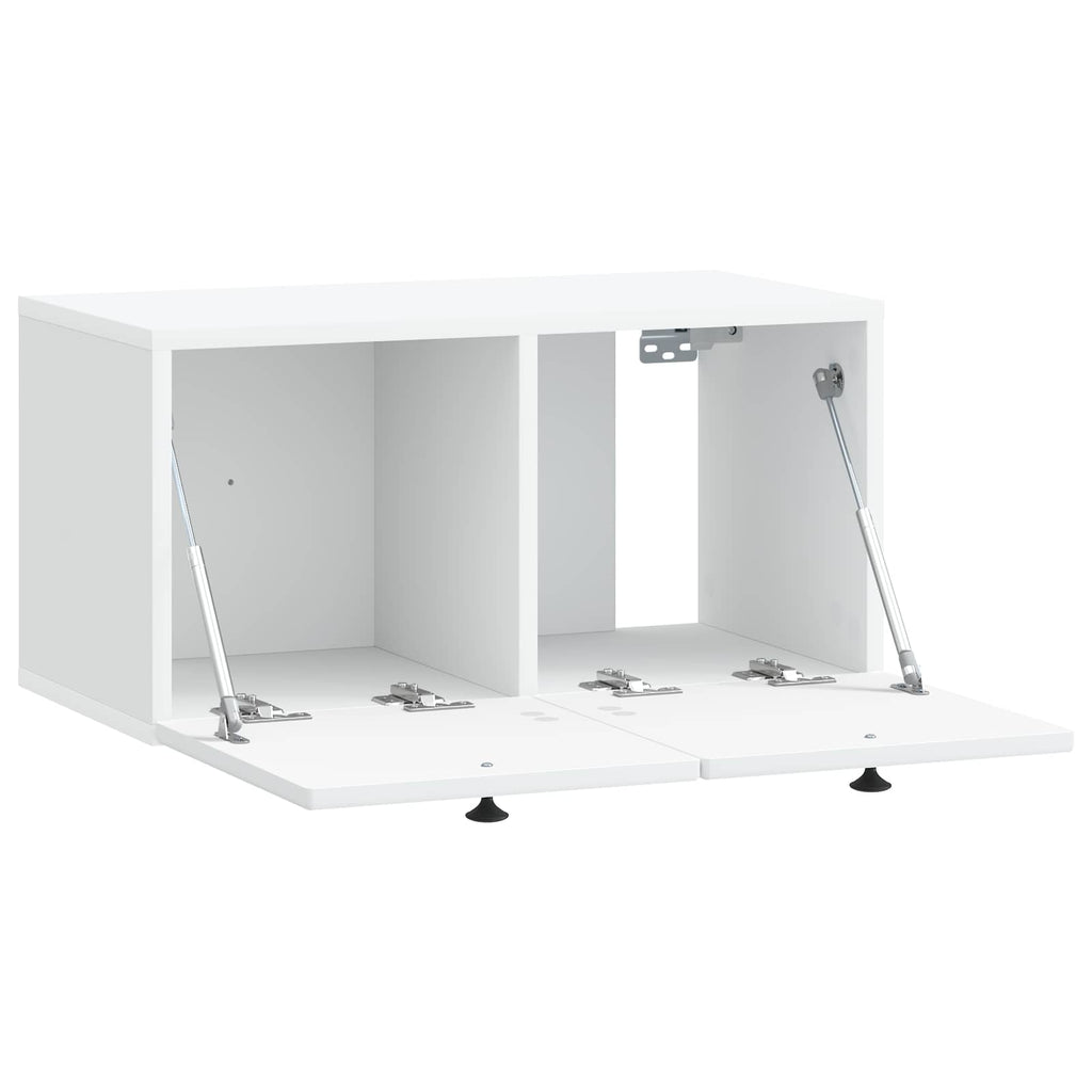 vidaXL Szafka RTV montowana na ścianie Biały 59,5 x 31 x 30 cm