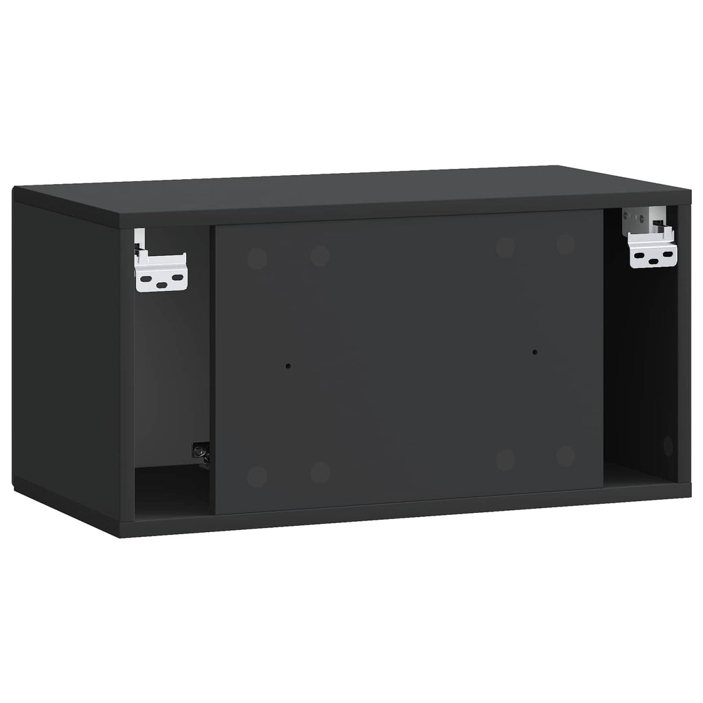 vidaXL Szafka RTV montowana na ścianie Czarny 59,5 x 31 x 30 cm