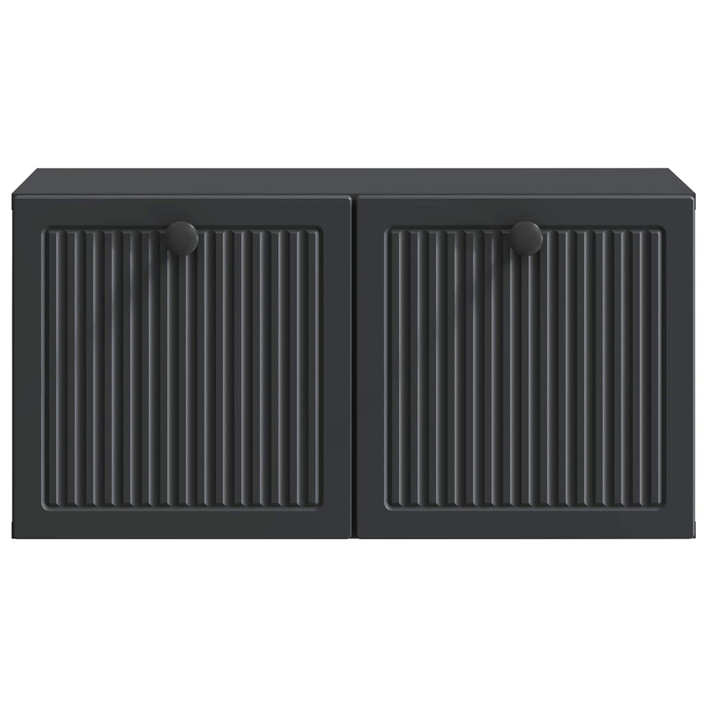 vidaXL Szafka RTV montowana na ścianie Czarny 59,5 x 31 x 30 cm