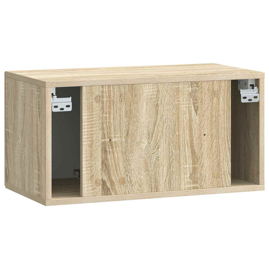 vidaXL Szafka RTV montowana na ścianie dąb Sonoma 59,5 x 31 x 30 cm