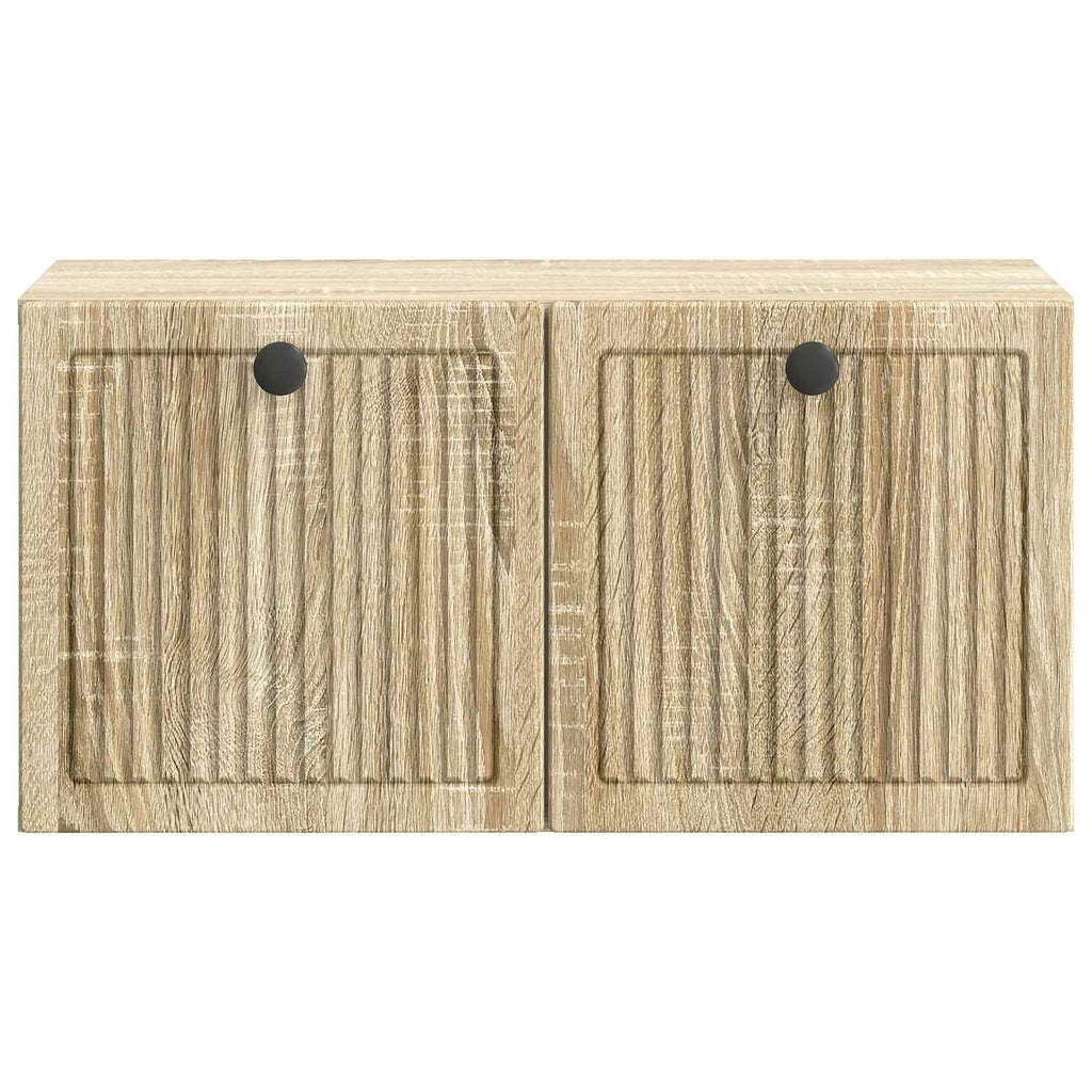 vidaXL Szafka RTV montowana na ścianie dąb Sonoma 59,5 x 31 x 30 cm