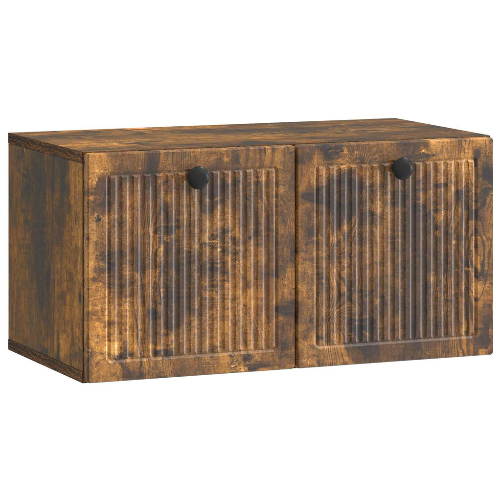 vidaXL Szafka RTV montowana na ścianie Dąb wędzony 59,5 x 31 x 30 cm