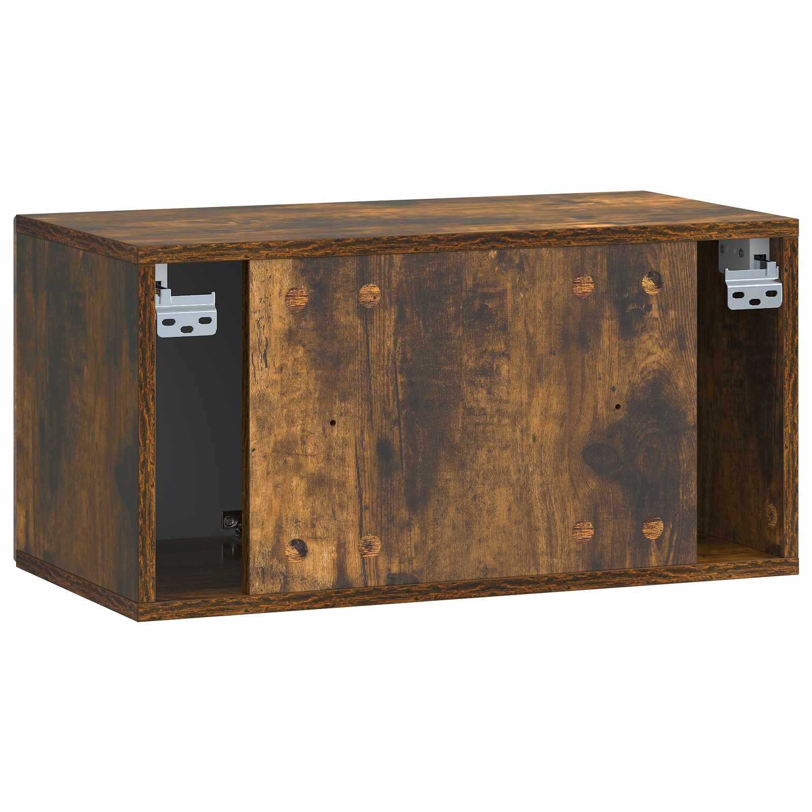 vidaXL Szafka RTV montowana na ścianie Dąb wędzony 59,5 x 31 x 30 cm