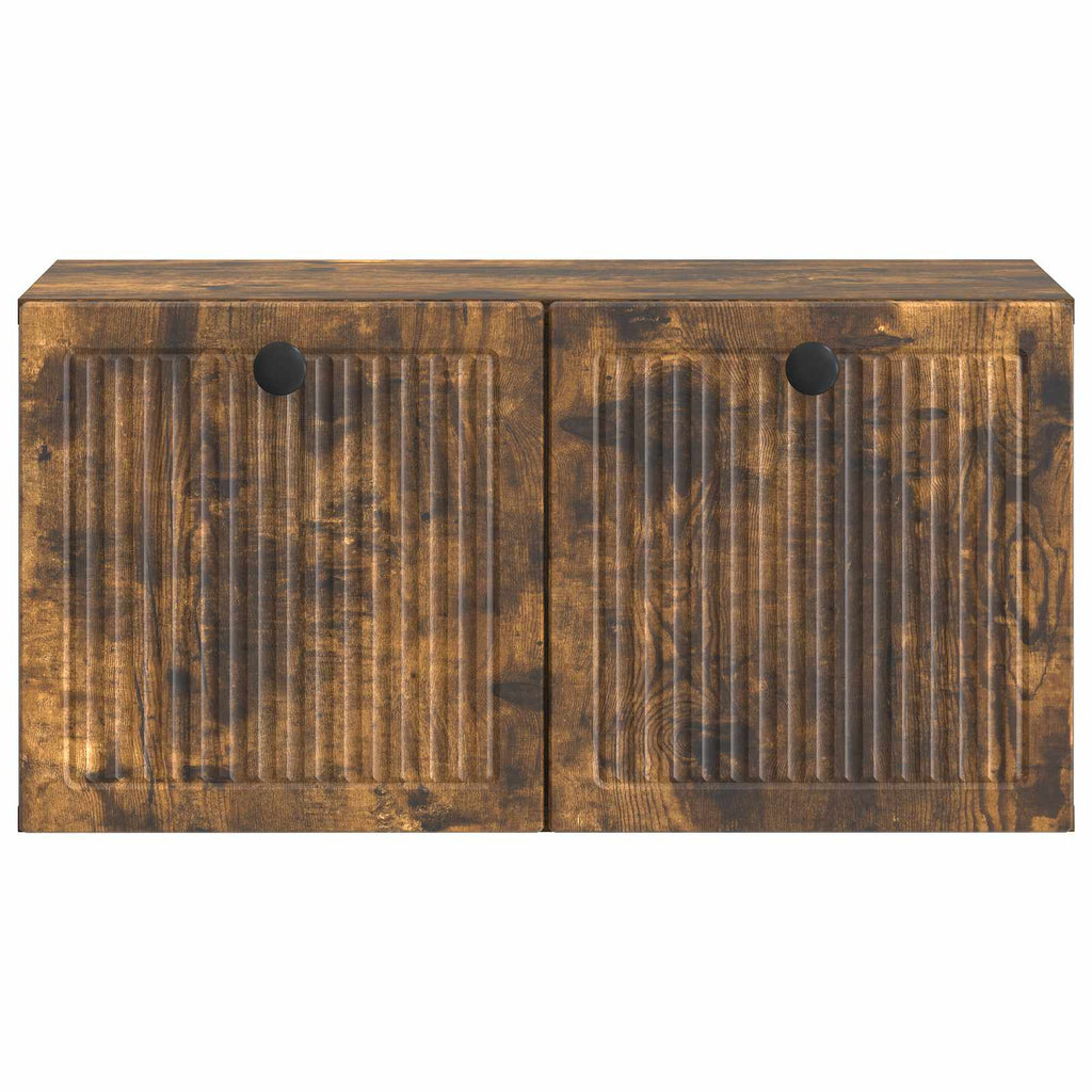 vidaXL Szafka RTV montowana na ścianie Dąb wędzony 59,5 x 31 x 30 cm
