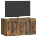 vidaXL Szafka RTV montowana na ścianie Dąb wędzony 59,5 x 31 x 30 cm