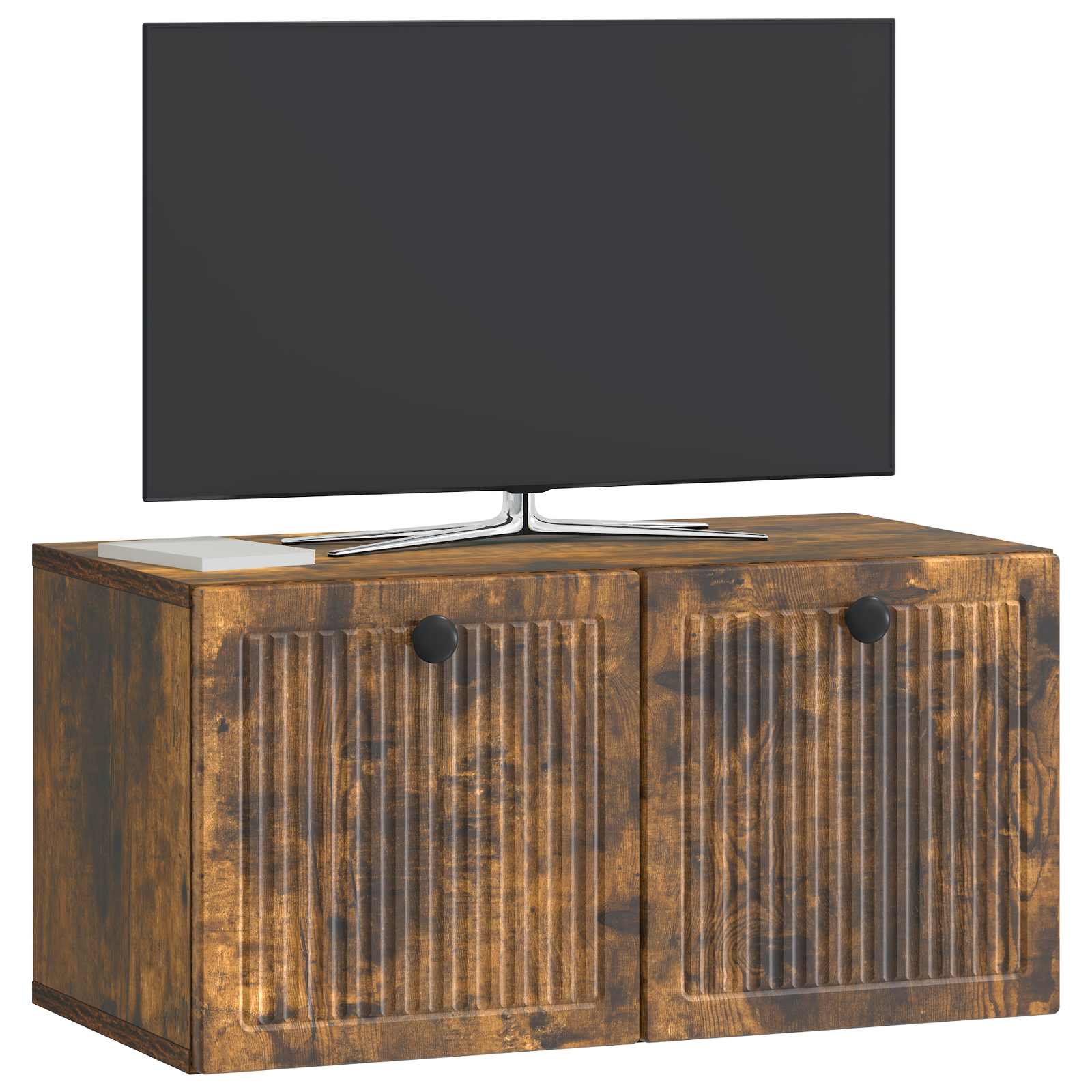 vidaXL Szafka RTV montowana na ścianie Dąb wędzony 59,5 x 31 x 30 cm