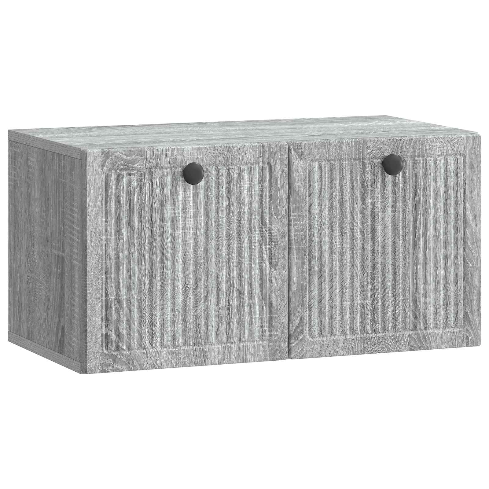 vidaXL Szafka RTV montowana na ścianie Szary Sonoma 59,5 x 31 x 30 cm