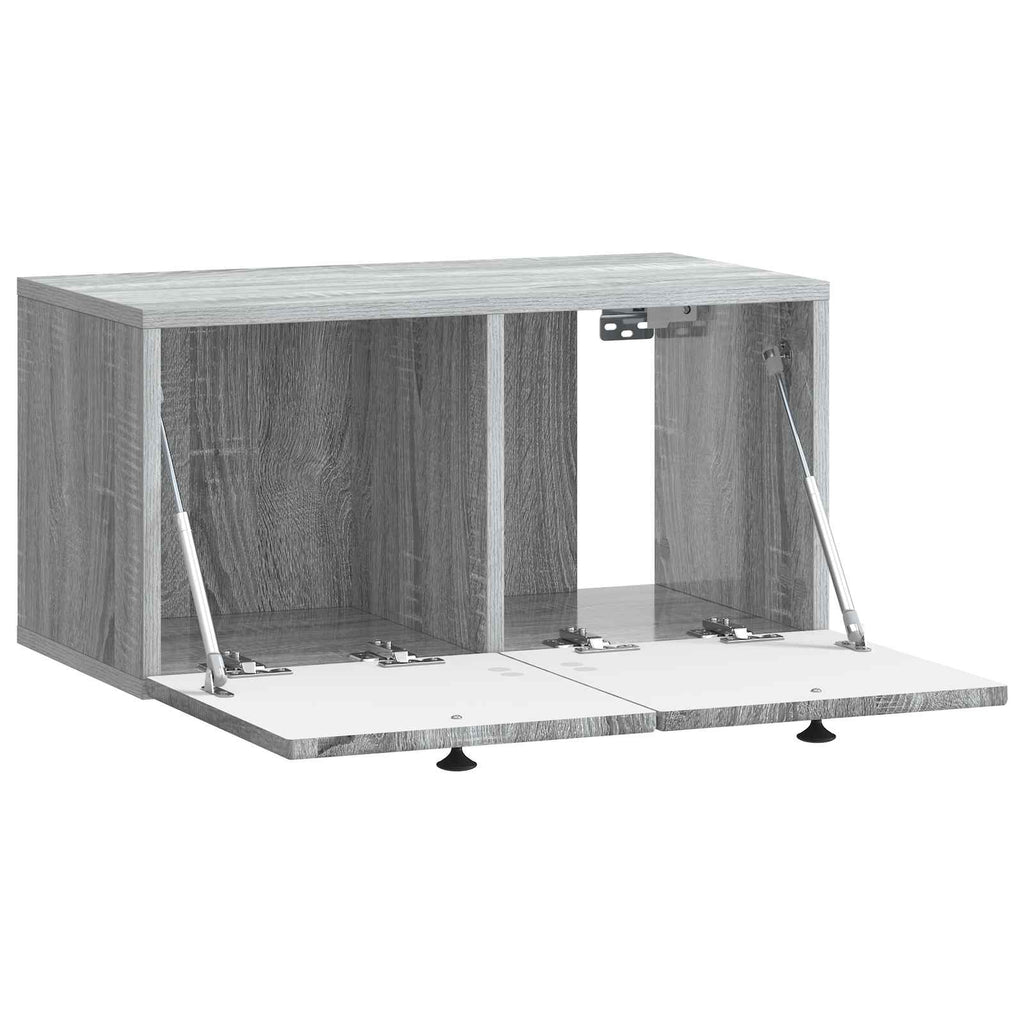 vidaXL Szafka RTV montowana na ścianie Szary Sonoma 59,5 x 31 x 30 cm