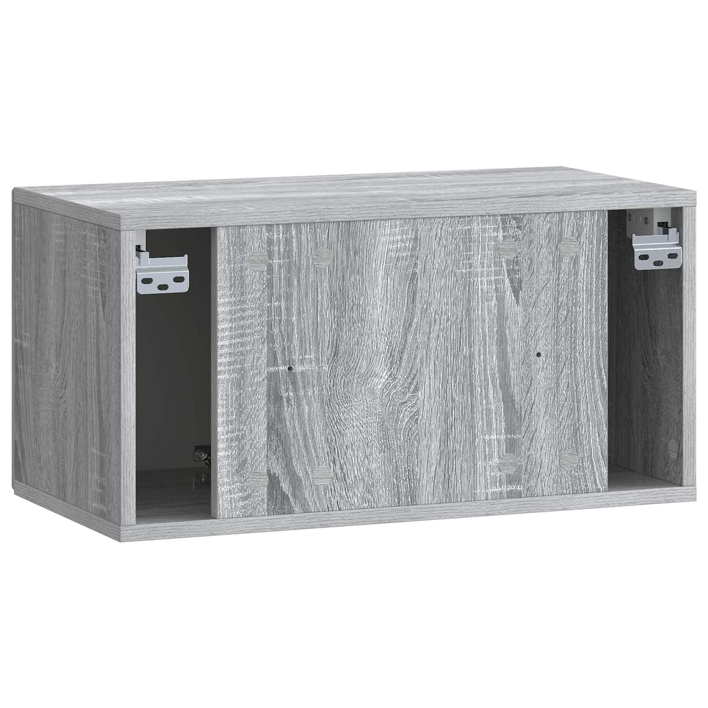 vidaXL Szafka RTV montowana na ścianie Szary Sonoma 59,5 x 31 x 30 cm