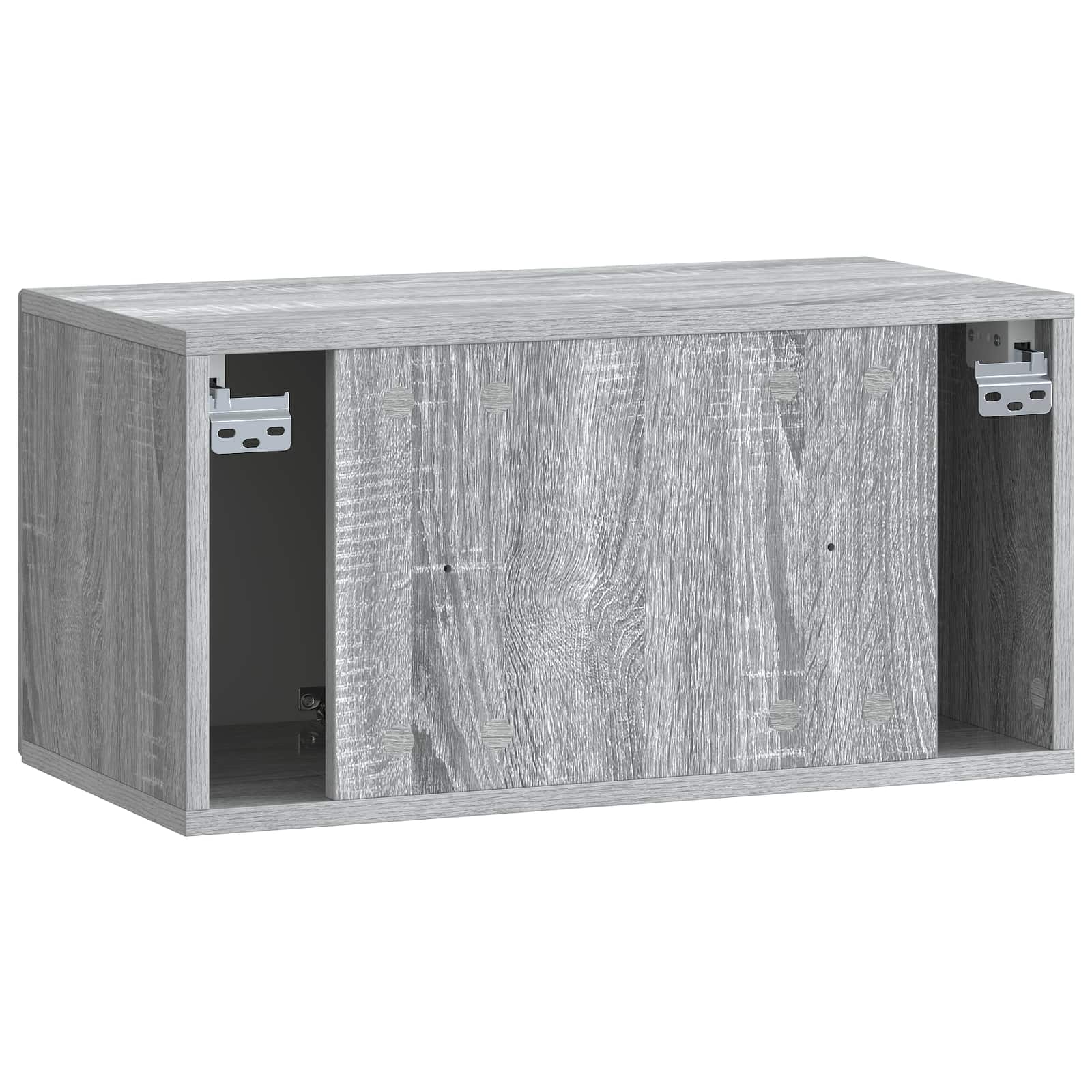 vidaXL Szafka RTV montowana na ścianie Szary Sonoma 59,5 x 31 x 30 cm
