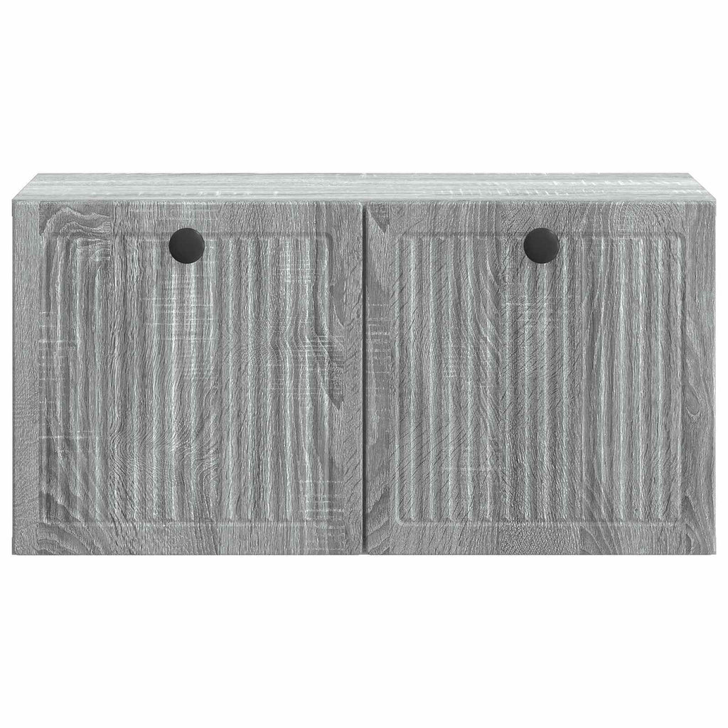 vidaXL Szafka RTV montowana na ścianie Szary Sonoma 59,5 x 31 x 30 cm