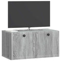 vidaXL Szafka RTV montowana na ścianie Szary Sonoma 59,5 x 31 x 30 cm