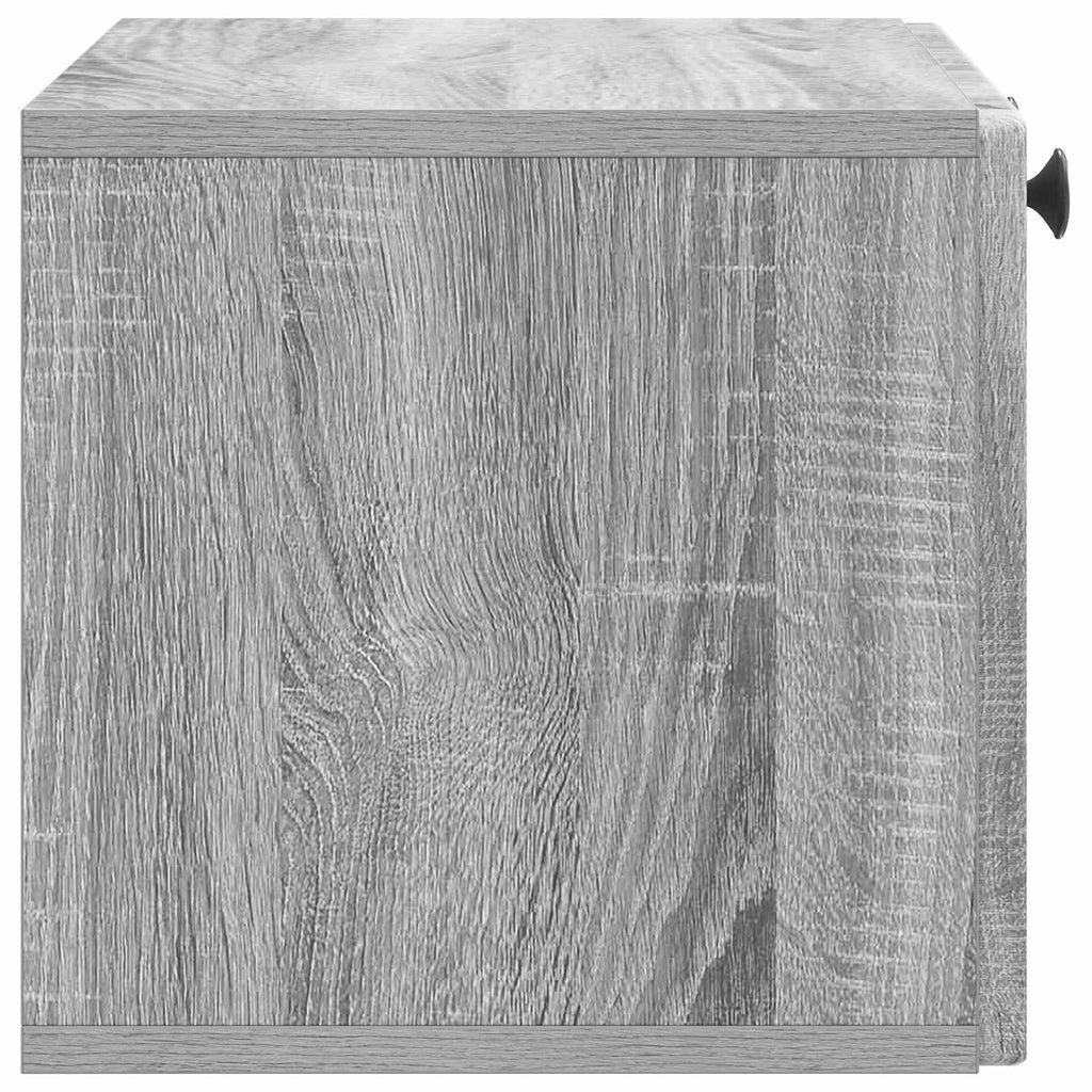 vidaXL Szafka RTV montowana na ścianie Szary Sonoma 59,5 x 31 x 30 cm