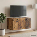 vidaXL Szafka RTV montowana na ścianie Stare drewno 59,5 x 31 x 30 cm