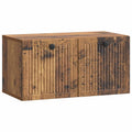 vidaXL Szafka RTV montowana na ścianie Stare drewno 59,5 x 31 x 30 cm