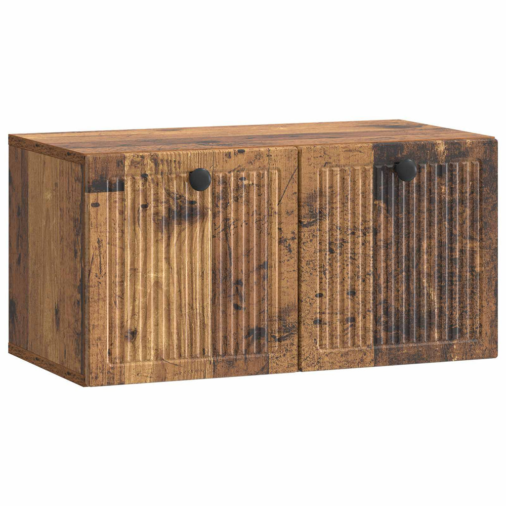 vidaXL Szafka RTV montowana na ścianie Stare drewno 59,5 x 31 x 30 cm