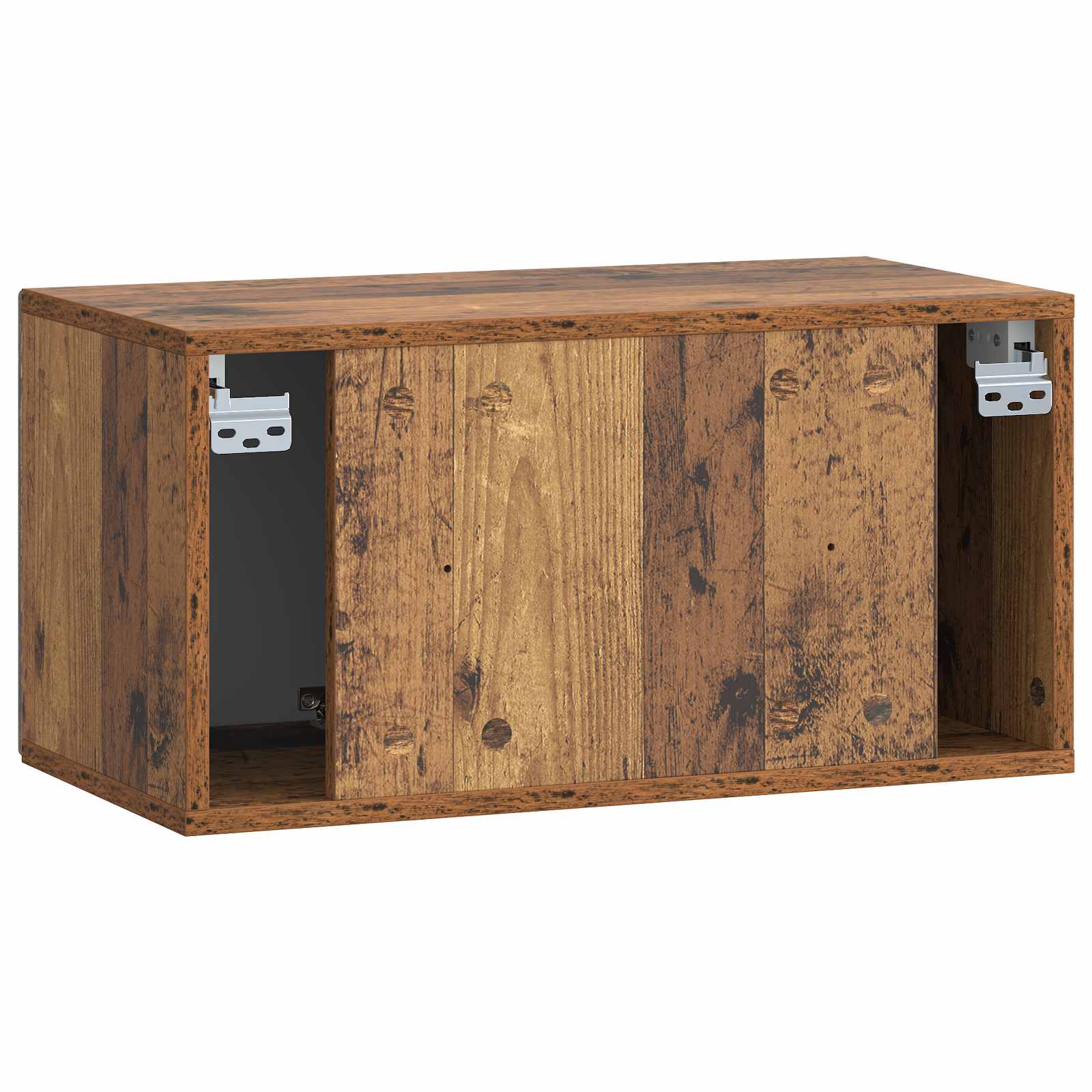 vidaXL Szafka RTV montowana na ścianie Stare drewno 59,5 x 31 x 30 cm