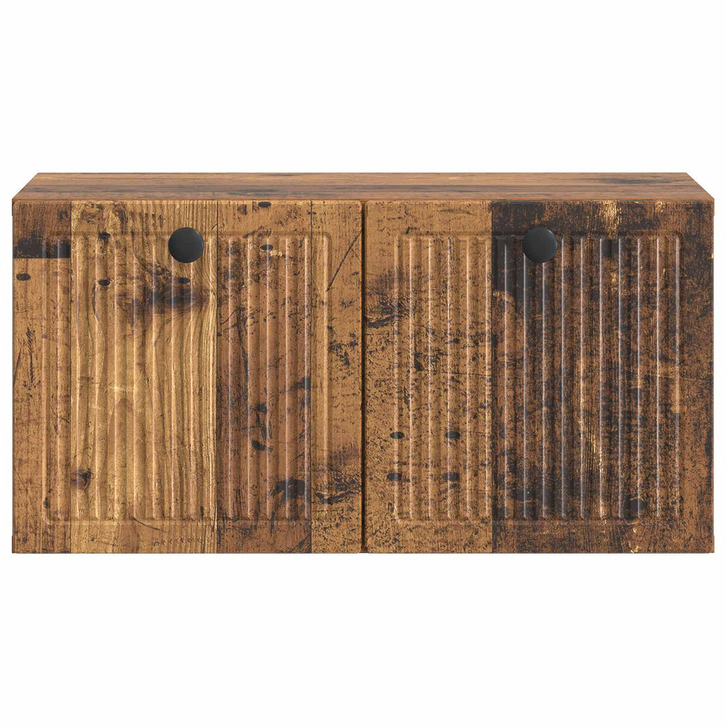 vidaXL Szafka RTV montowana na ścianie Stare drewno 59,5 x 31 x 30 cm