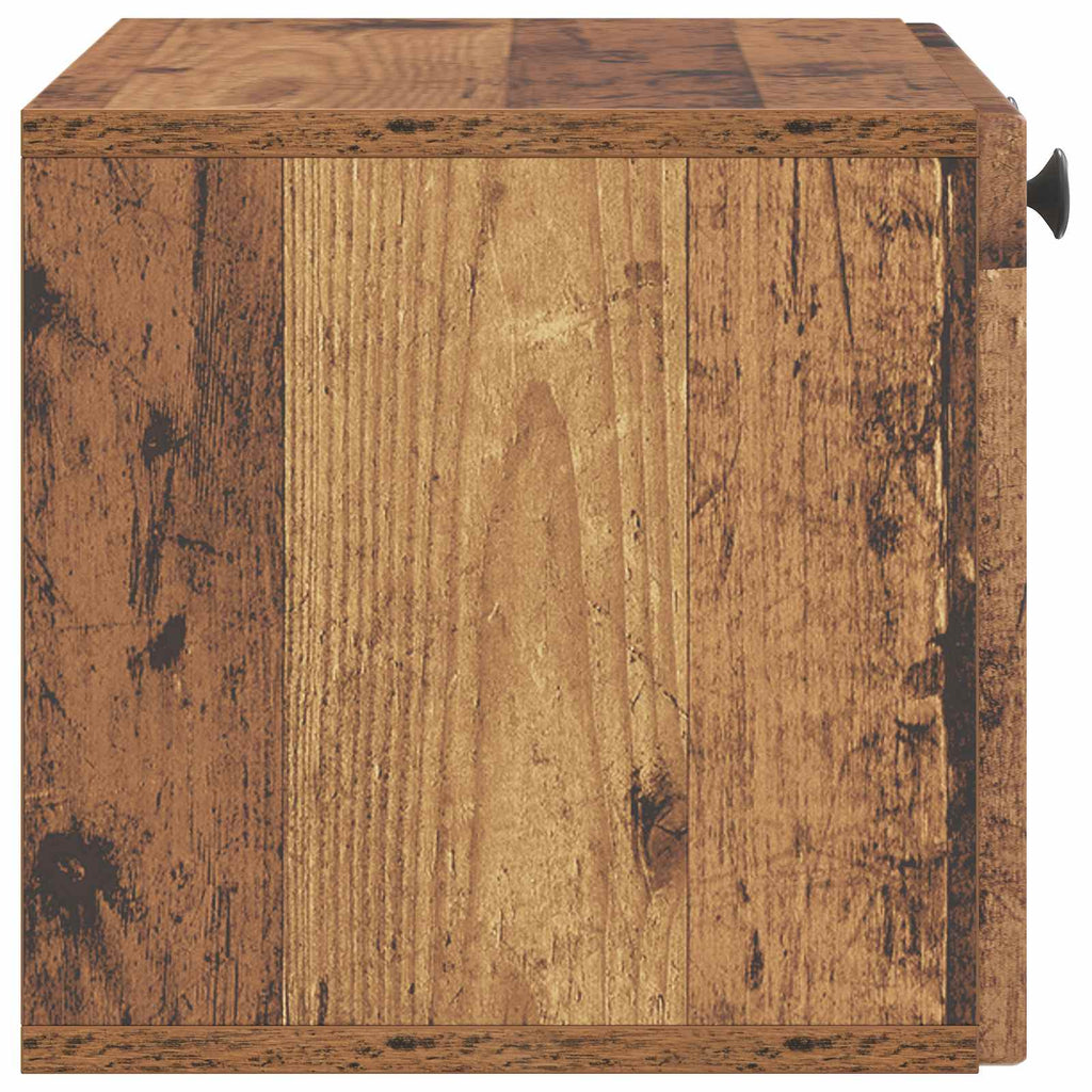 vidaXL Szafka RTV montowana na ścianie Stare drewno 59,5 x 31 x 30 cm