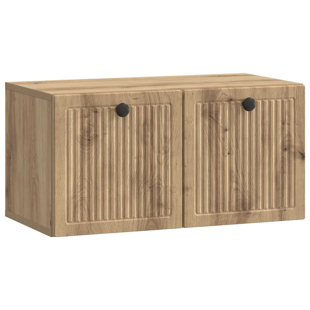 vidaXL Szafka RTV montowana na ścianie 59,5 x 31 x 30 cm Dąb artisan