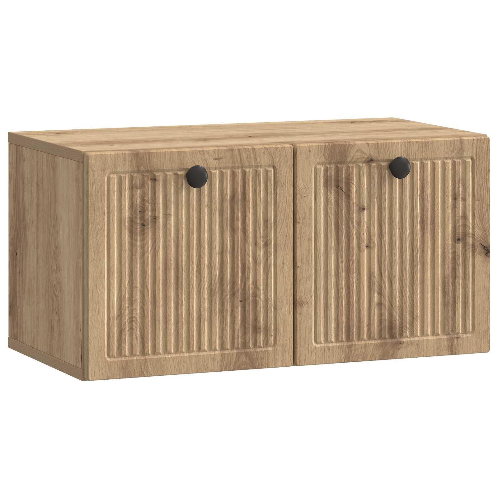 vidaXL Szafka RTV montowana na ścianie 59,5 x 31 x 30 cm Dąb artisan