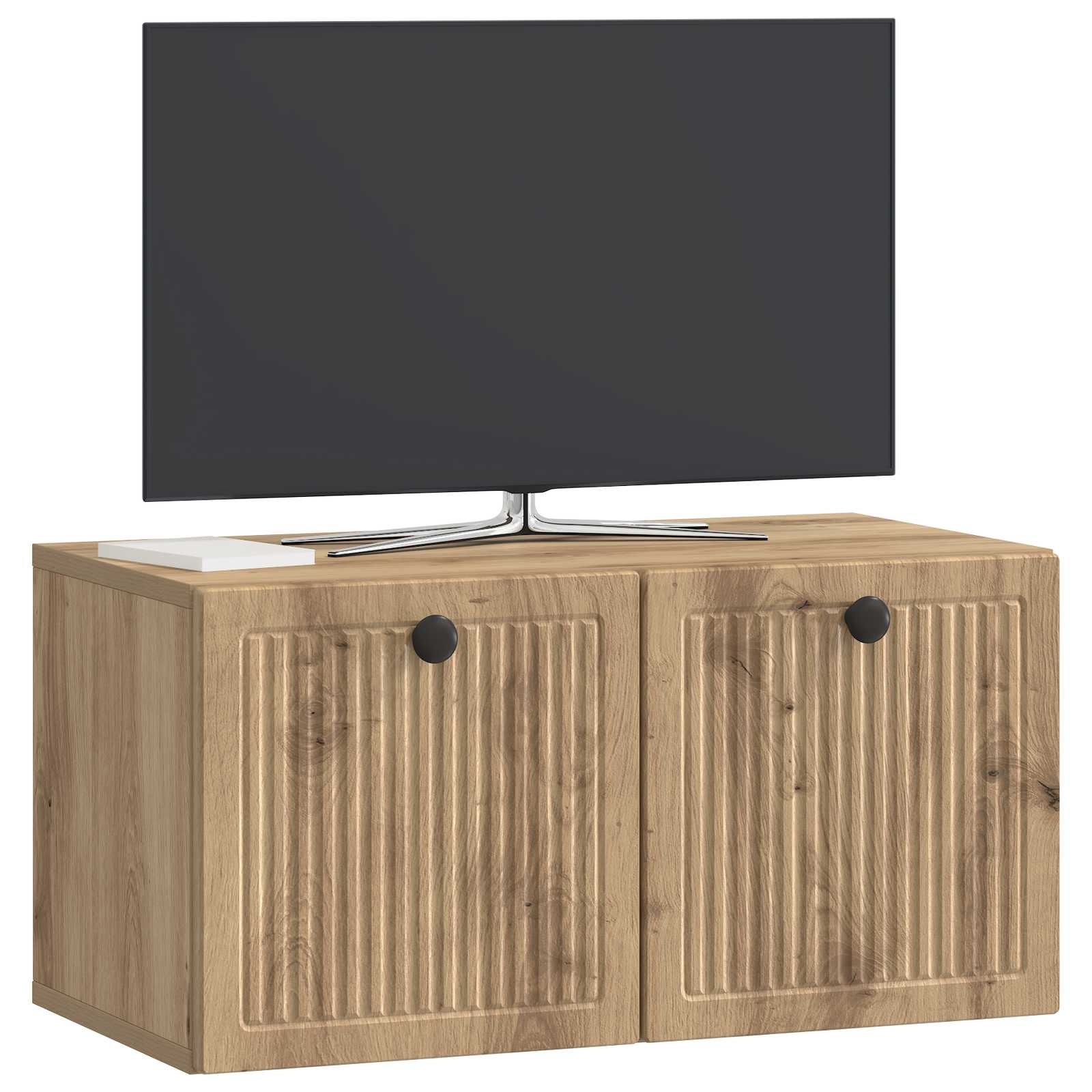 vidaXL Szafka RTV montowana na ścianie 59,5 x 31 x 30 cm Dąb artisan